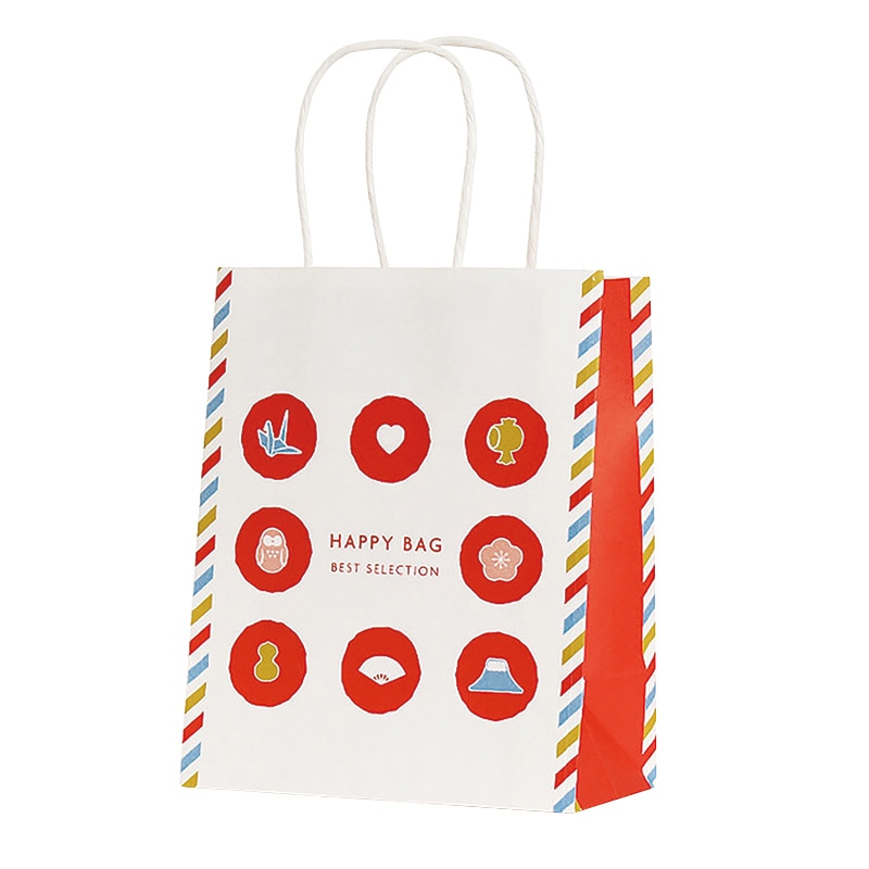 パックタケヤマ 手提げ紙袋 HV20　ハッピーバッグ寿 XZT66510 50枚/袋（ご注文単位4袋）【直送品】