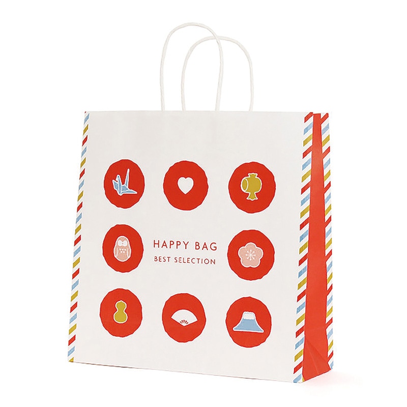 パックタケヤマ 自動手提袋 HX　ハッピーバッグ寿 XZT66511 50枚/袋（ご注文単位4袋）【直送品】