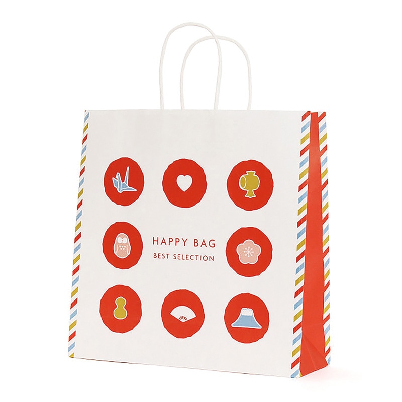 パックタケヤマ 自動手提袋 HX　ハッピーバッグ寿 XZT66511 50枚/袋（ご注文単位4袋）【直送品】