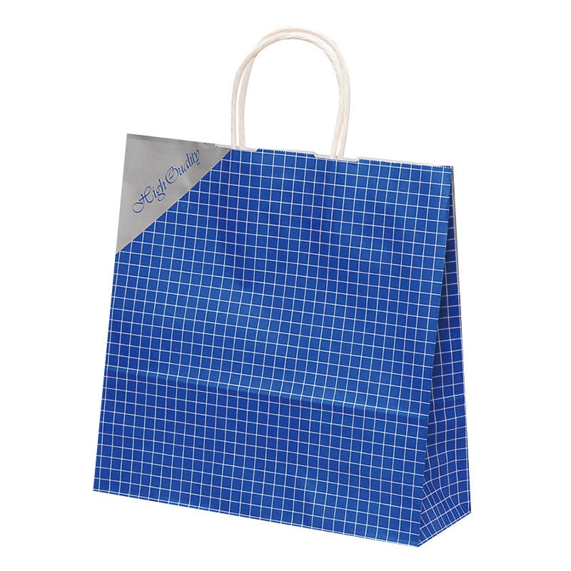 パックタケヤマ 自動手提袋 HX　ネット　ブルー XZT00731 50枚/袋（ご注文単位4袋）【直送品】