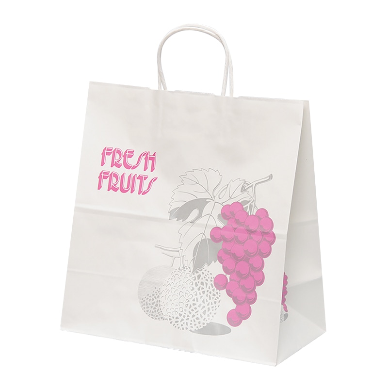 パックタケヤマ 自動手提袋 HV60 フルーツ XZT00928 50枚/袋(ご注文単位4袋)【直送品】