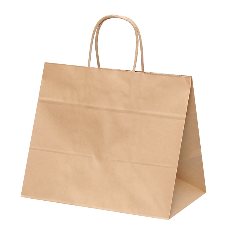 パックタケヤマ 自動手提袋 HV68 未晒 無地 XZT00923 50枚/袋(ご注文単位4袋)【直送品】