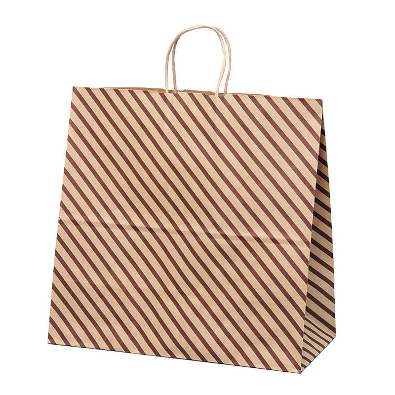 パックタケヤマ 自動手提袋 HV150 ストライプ XZT00873 50枚/袋(ご注文単位3袋)【直送品】