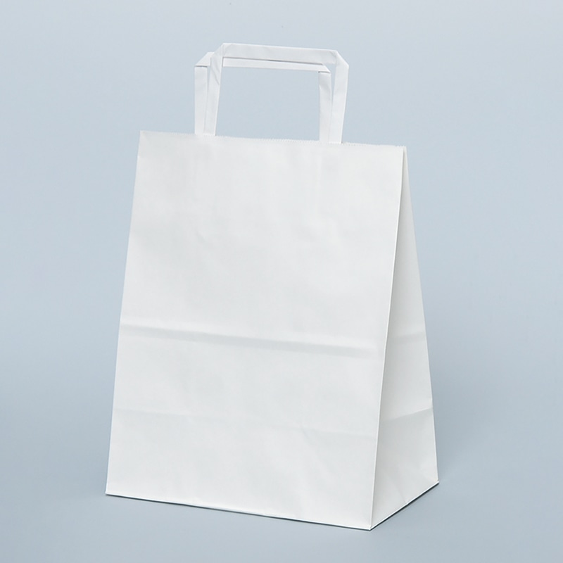 パックタケヤマ 自動手提袋　平ヒモ H平23　晒　無地 XZT00995 50枚/袋（ご注文単位4袋）【直送品】