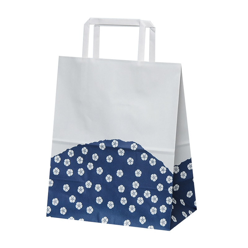 パックタケヤマ 自動手提袋　平ヒモ H平23　群青 XZT00996 50枚/袋（ご注文単位4袋）【直送品】