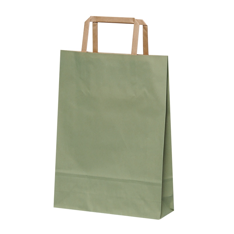 パックタケヤマ 自動手提袋　平ヒモ H平227　うぐいす XZT00999 50枚/袋（ご注文単位4袋）【直送品】