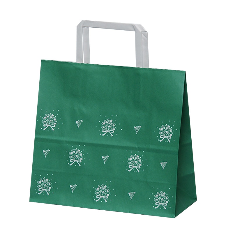 パックタケヤマ 自動手提袋　平ヒモ H平24　ブーケ XZT01002 50枚/袋（ご注文単位4袋）【直送品】