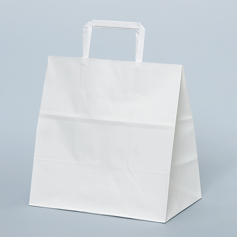 パックタケヤマ 自動手提袋　平ヒモ H平26　晒　無地 XZT01008 50枚/袋（ご注文単位4袋）【直送品】