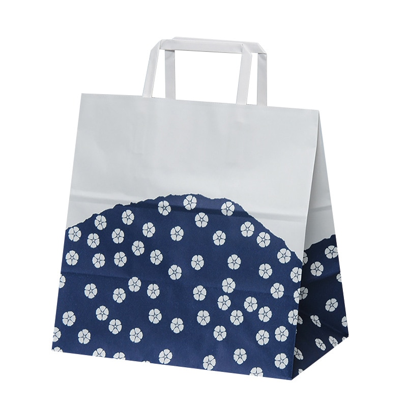 パックタケヤマ 自動手提袋　平ヒモ H平26　群青 XZT01013 50枚/袋（ご注文単位4袋）【直送品】