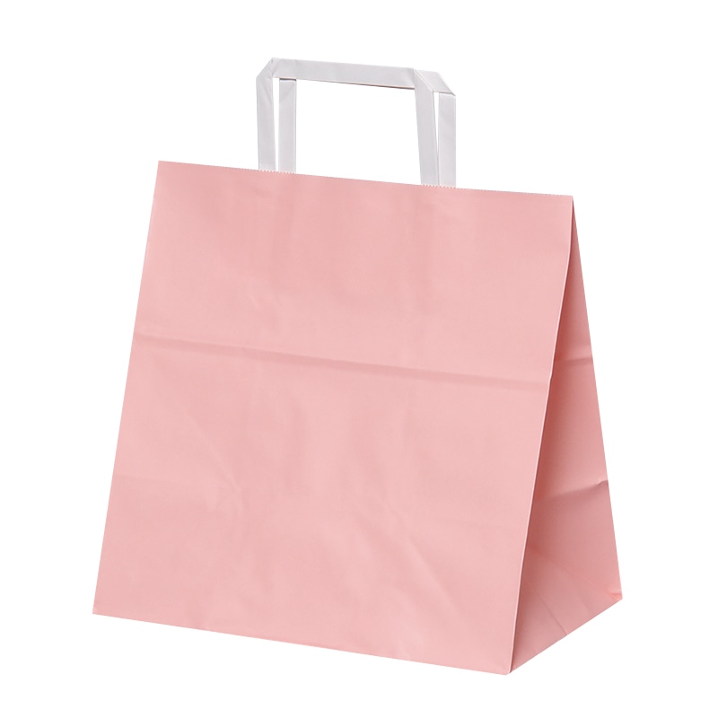 パックタケヤマ 自動手提袋　平ヒモ H平26　ピンク XZTT1014 50枚/袋（ご注文単位4袋）【直送品】
