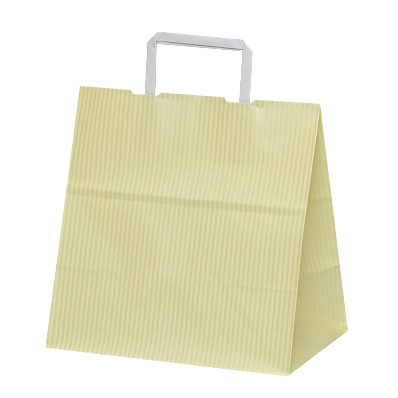 パックタケヤマ 自動手提袋　平ヒモ H平26　クリスタルイエロー XZT01017 50枚/袋（ご注文単位4袋）【直送品】