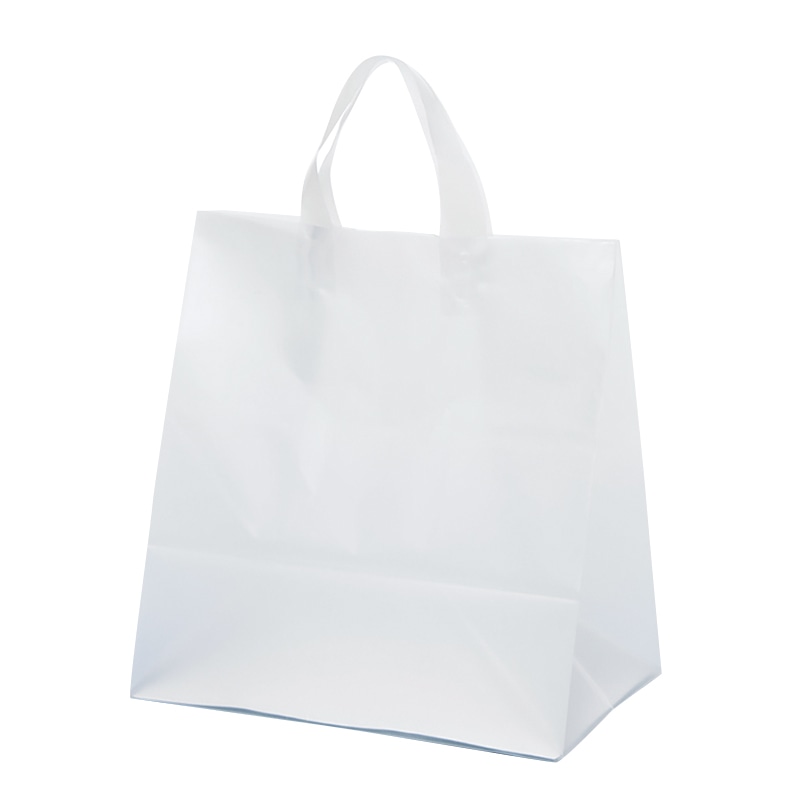 パックタケヤマ 手提げポリ袋　クレールバッグ 30　無地 XZV01096 10枚/袋（ご注文単位30袋）【直送品】