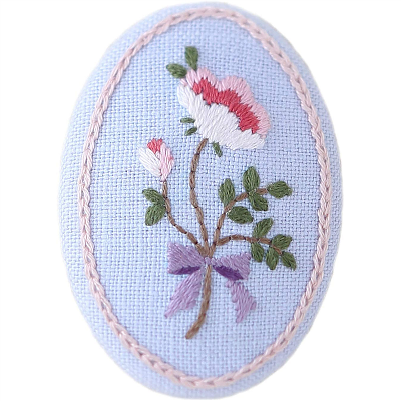 LECIEN (ルシアン) 刺しゅうキット ボタニカル刺しゅう シリーズ アンティークローズのブローチ 841 1個(ご注文単位1個)【直送品】