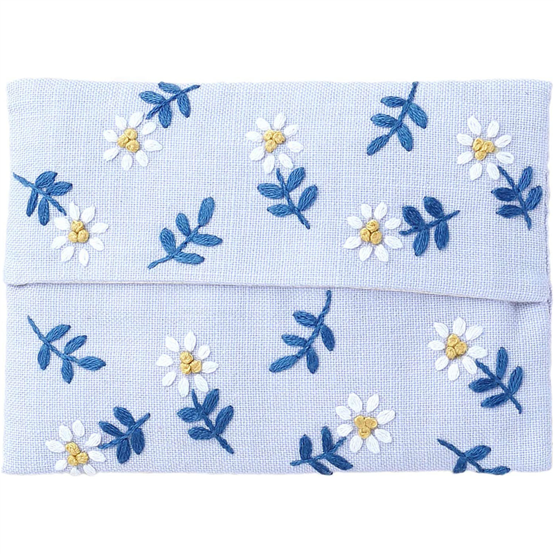 LECIEN (ルシアン) 刺しゅうキット ボタニカル刺しゅう シリーズ デイジーのティッシュケース 843 1個(ご注文単位1個)【直送品】