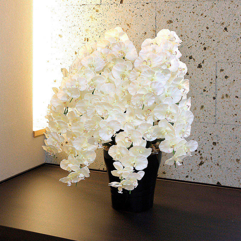 アートクリエーション 光の楽園 アートフラワー プレミアム胡蝶蘭 7本立ち W 658A250 1個(ご注文単位1個)【直送品】