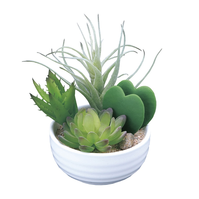 アートクリエーション 光の楽園 フェイクグリーン 寄せ植えラブリー ポリ製 232A40 1個(ご注文単位1個)【直送品】