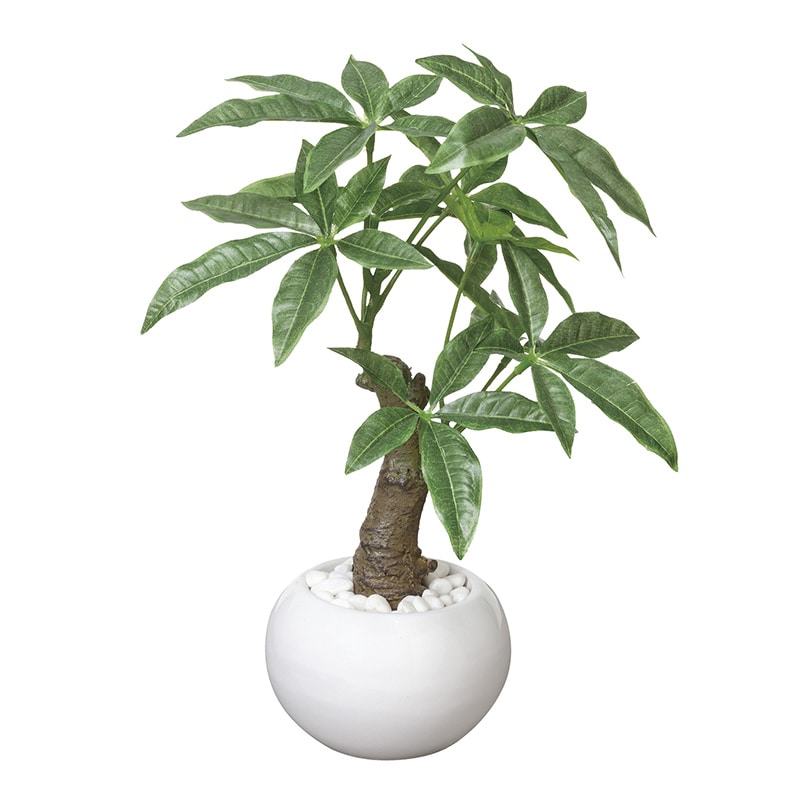 アートクリエーション 光の楽園 フェイクグリーン パキラポット 386A30 1個(ご注文単位1個)【直送品】