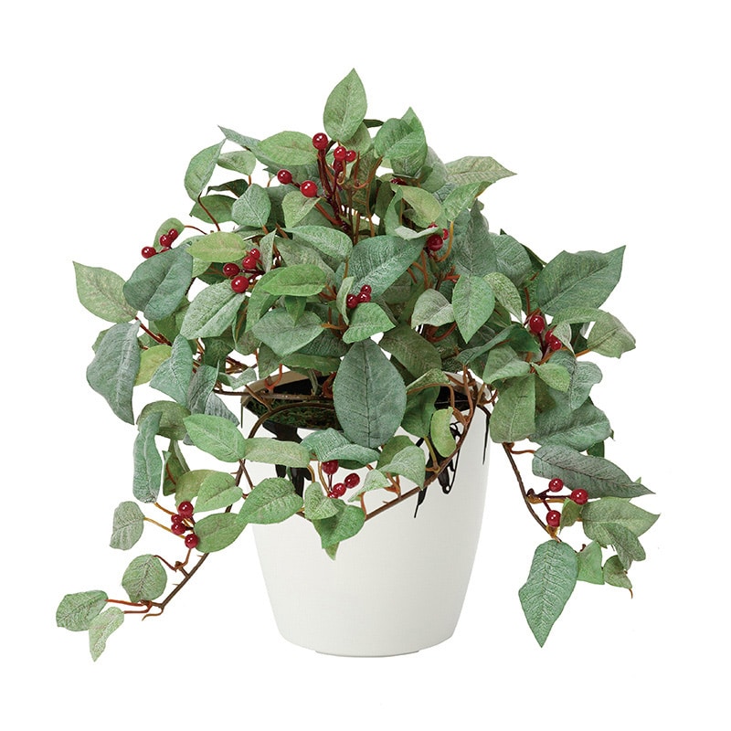 アートクリエーション 光の楽園 フェイクグリーン 実付ローレル フロック加工 388G40 1個（ご注文単位1個）【直送品】