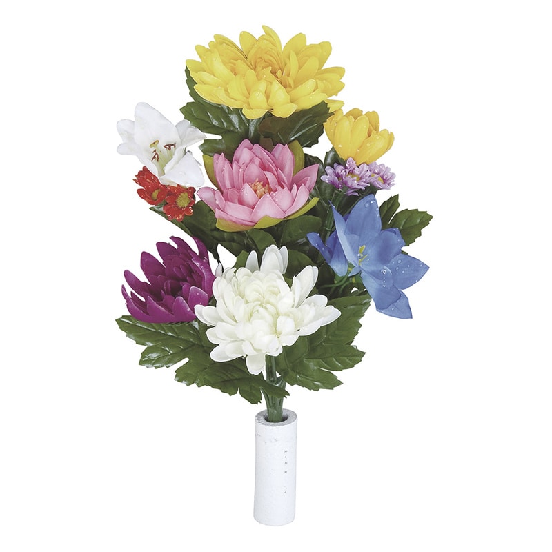 アートクリエーション 光の楽園 アートフラワー 仏花 菊 2個セット 110K30 1個(ご注文単位1個)【直送品】