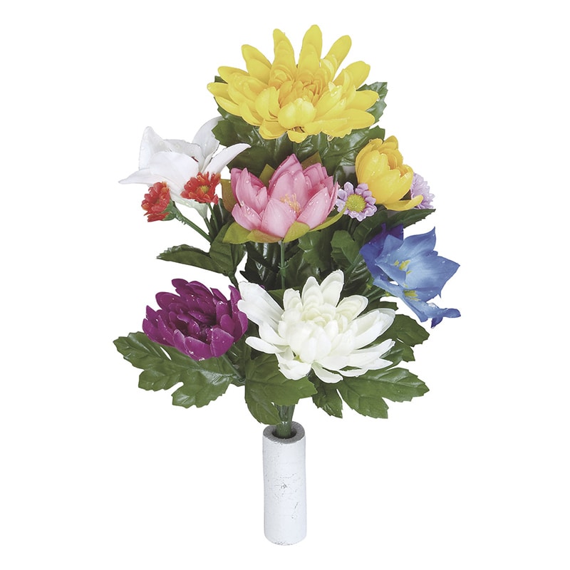 アートクリエーション 光の楽園 アートフラワー 仏花 菊 2個セット 110K30 1個(ご注文単位1個)【直送品】