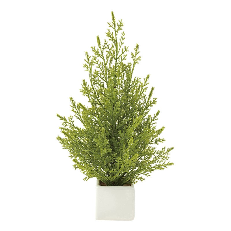 アートクリエーション 光の楽園 フェイクグリーン ミニゴールドクレスト ポリ製 634K25 1個(ご注文単位1個)【直送品】