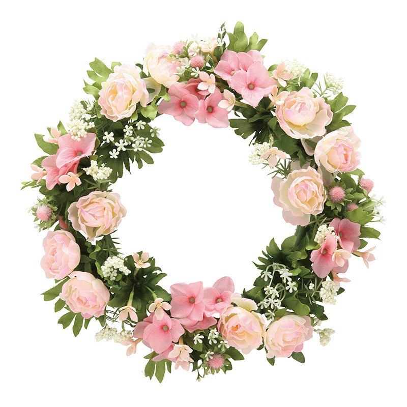 アートクリエーション 光の楽園 アートフラワー ローズリース P 766K35 1個(ご注文単位1個)【直送品】