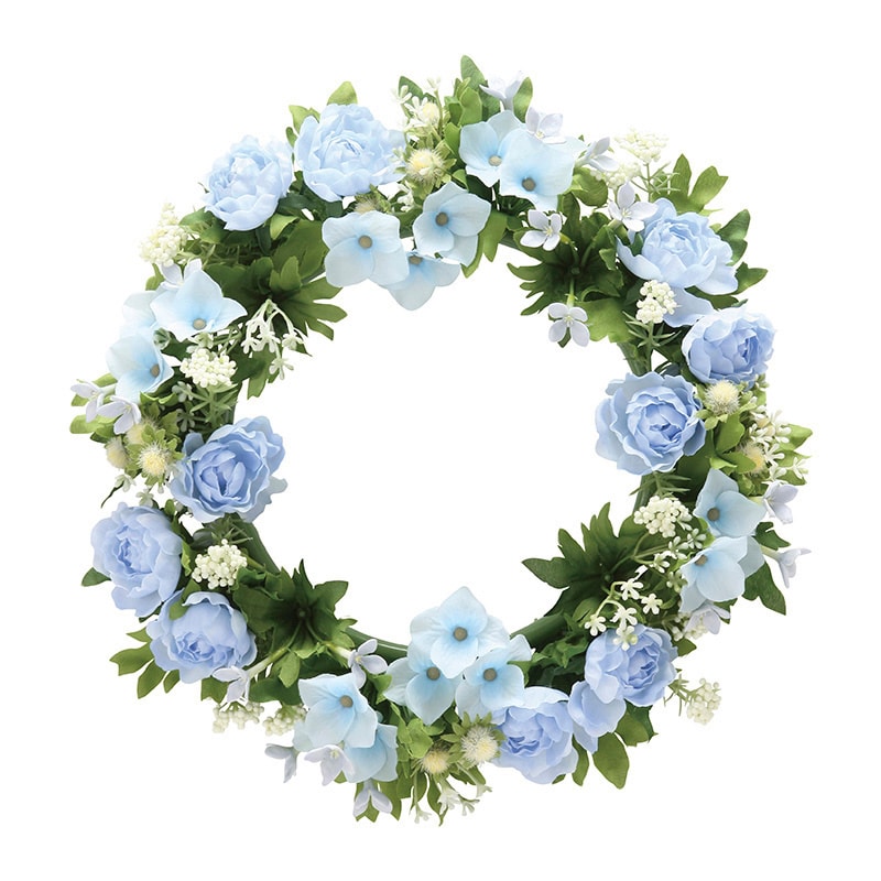 アートクリエーション 光の楽園 アートフラワー ローズリース BL 767K35 1個(ご注文単位1個)【直送品】