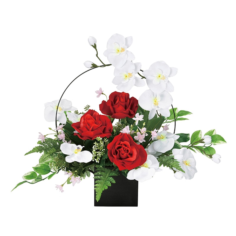 アートクリエーション 光の楽園 アートフラワー ホワイトモダン 921K90 1個（ご注文単位1個）【直送品】