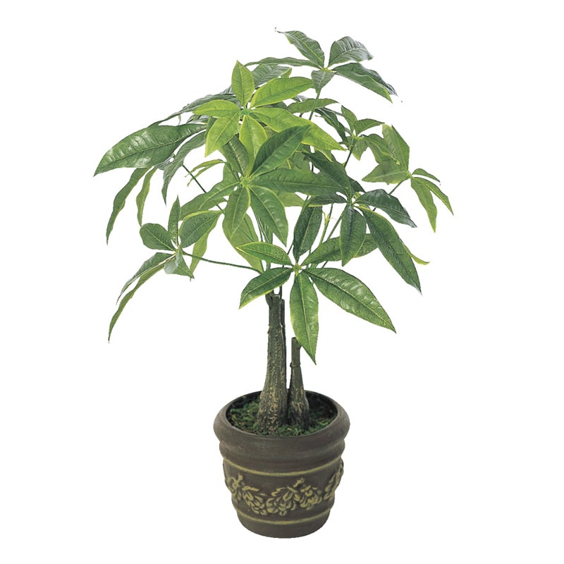 アートクリエーション 光の楽園 フェイクグリーン パキラポット M 252K50 1個(ご注文単位1個)【直送品】