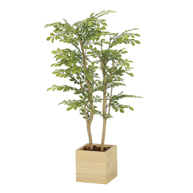 アートクリエーション 光の楽園 フェイクグリーン ウッドボックスライトトネリコ 1.0m 2306A250 1個(ご注文単位1個)【直送品】