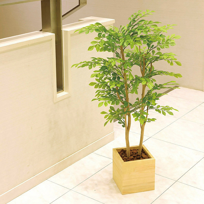 アートクリエーション 光の楽園 フェイクグリーン ウッドボックスライトトネリコ 1.0m 2306A250 1個（ご注文単位1個）【直送品】