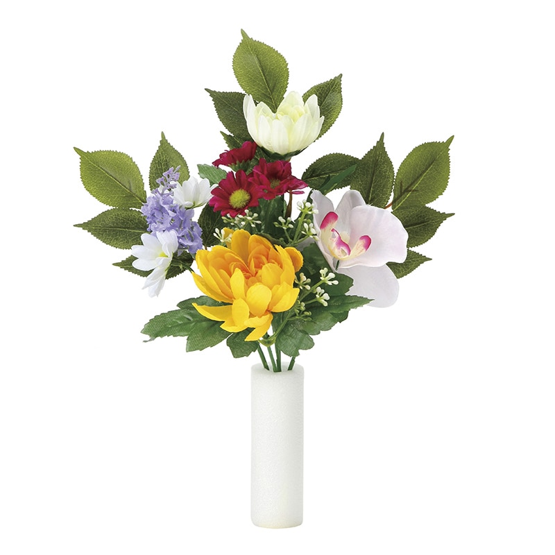 アートクリエーション 光の楽園 アートフラワー 仏花 ラン 2個セット 2390A28 1個(ご注文単位1個)【直送品】