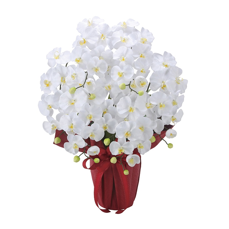 アートクリエーション 光の楽園 アートフラワー エレガント胡蝶蘭 7本立ち W 2445A100 1個（ご注文単位1個）【直送品】