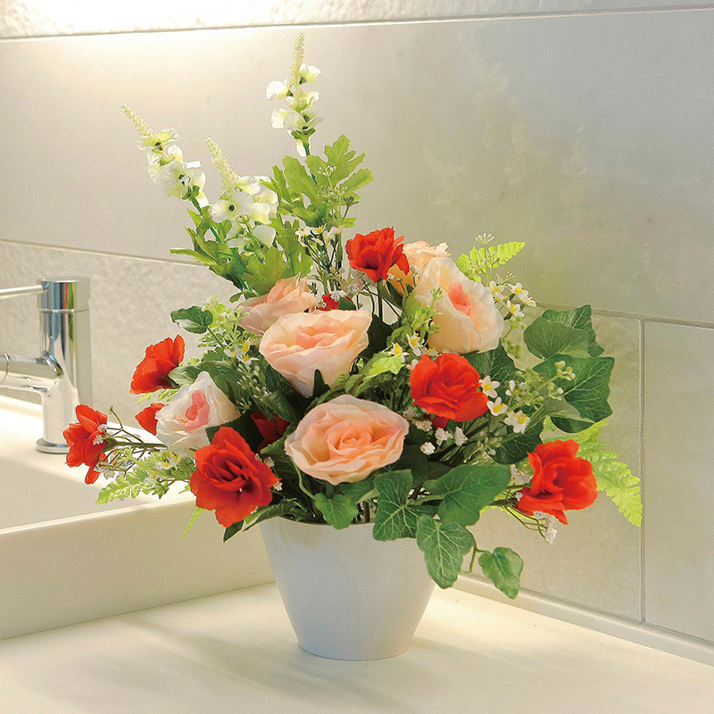 アートクリエーション 光の楽園 アートフラワー アサミローズ 2450A75 1個(ご注文単位1個)【直送品】