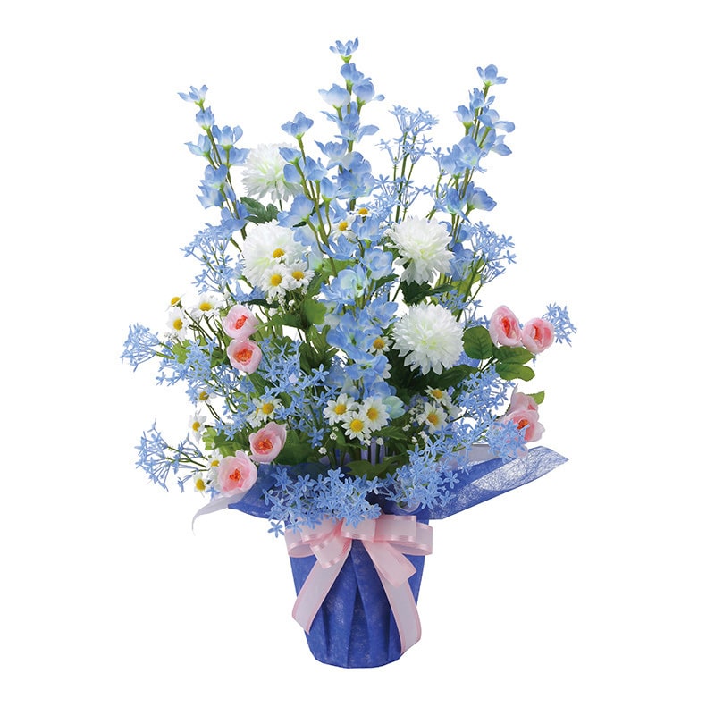 アートクリエーション 光の楽園 アートフラワー パナマブルー 2482A75 1個(ご注文単位1個)【直送品】