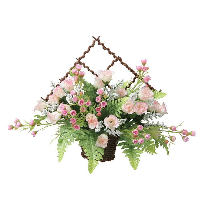 アートクリエーション 光の楽園 アートフラワー 壁掛けミニローズ P 2555A48 1個（ご注文単位1個）【直送品】