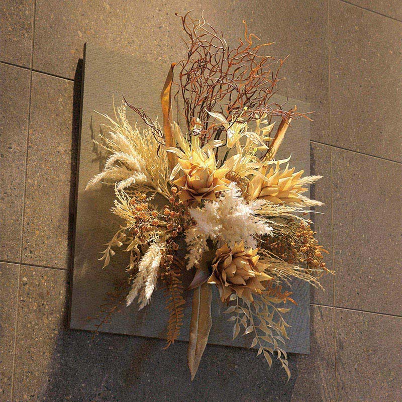 アートクリエーション 光の楽園 アートフラワー ウォールタイプ ジンジャー 45cm 2559A200 1個(ご注文単位1個)【直送品】