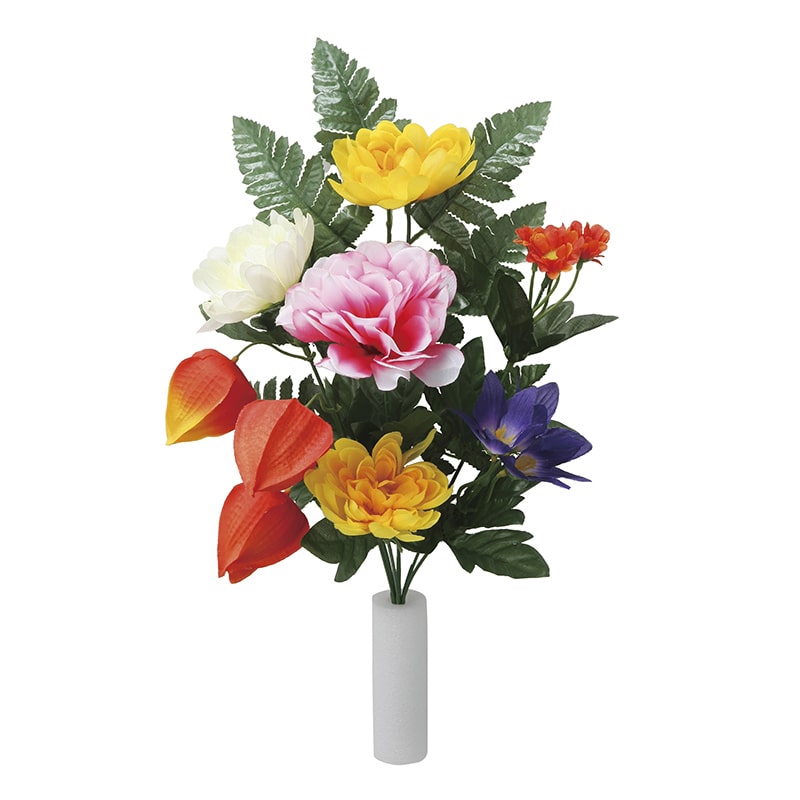 アートクリエーション 光の楽園 アートフラワー ほうずき付き仏花 2個セット 2562A35 1個（ご注文単位1個）【直送品】