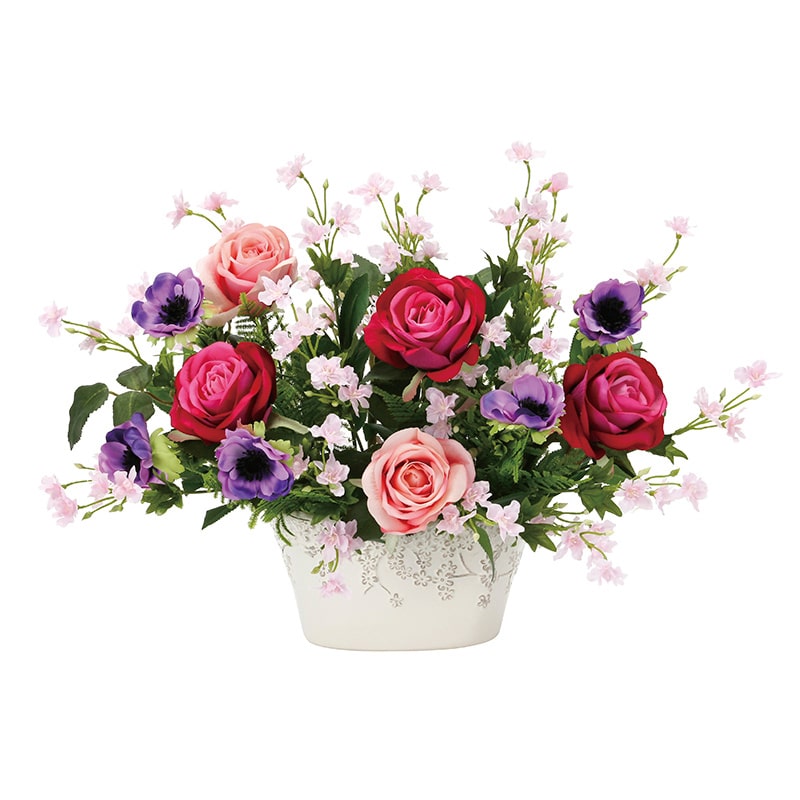 アートクリエーション 光の楽園 アートフラワー ローズベール 2394P130 1個（ご注文単位1個）【直送品】