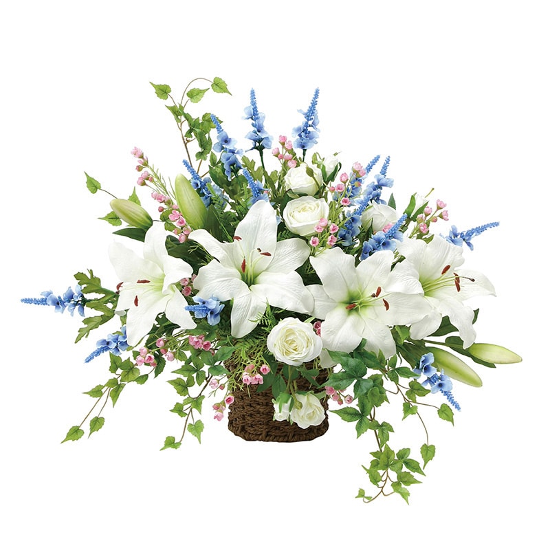 アートクリエーション 光の楽園 アートフラワー 壁掛けカサブランカ 2080P160 1個（ご注文単位1個）【直送品】