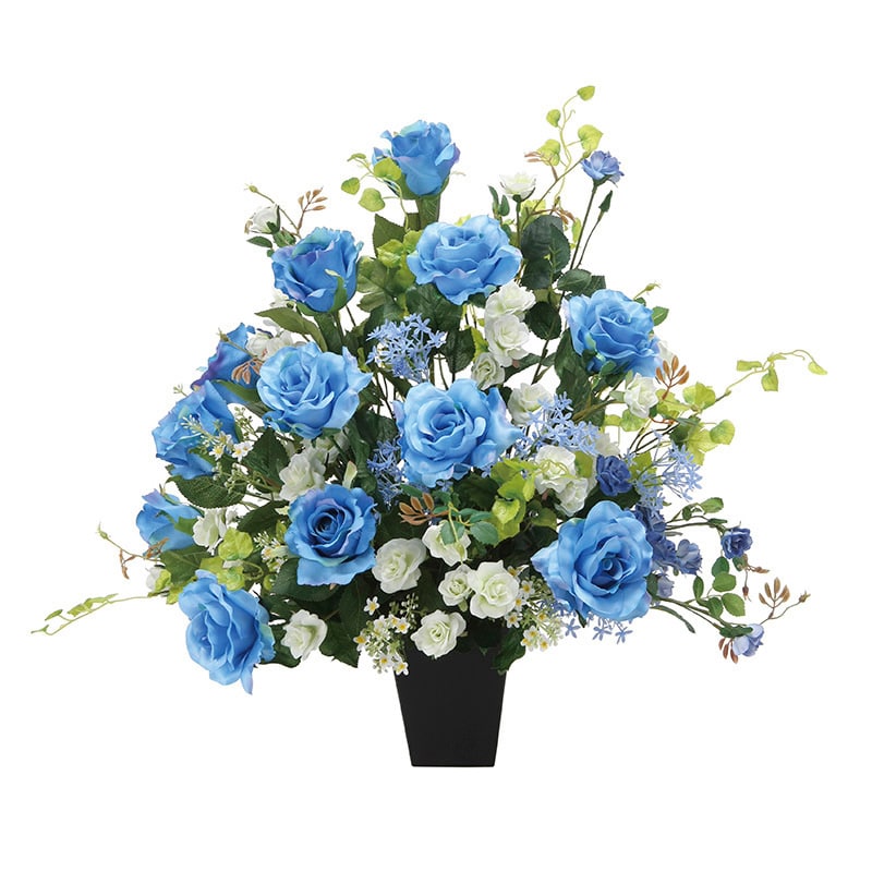 アートクリエーション 光の楽園 アートフラワー ブルースターローズ 2373P150 1個（ご注文単位1個）【直送品】