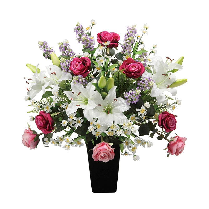 アートクリエーション 光の楽園 アートフラワー プレミアムカサブランカ 2368P235 1個（ご注文単位1個）【直送品】