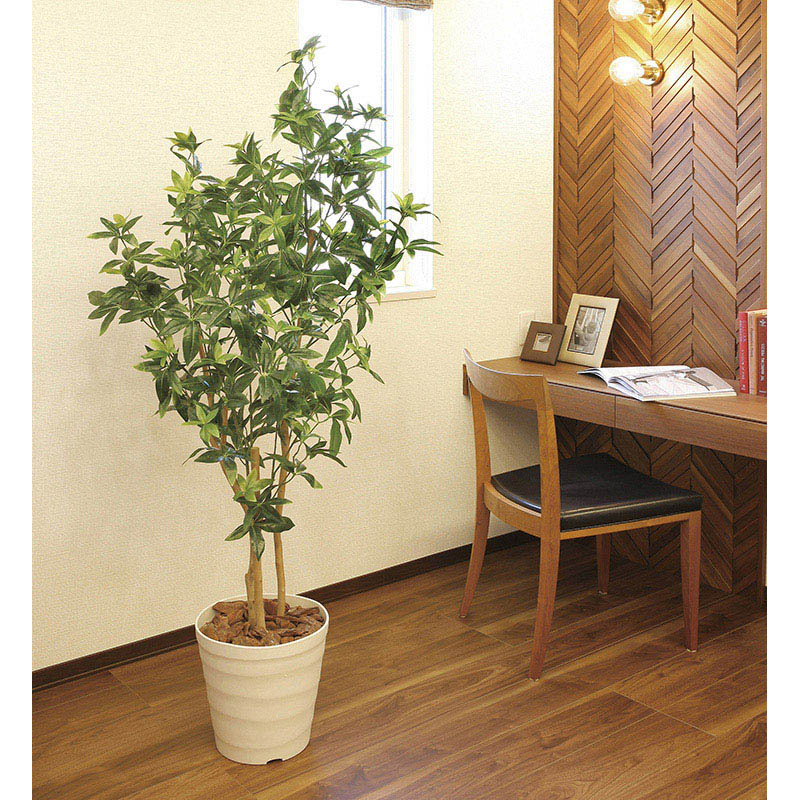 アートクリエーション 光の楽園 フェイクグリーン デラックスフレッシュパキラ 1.6m 2601A480 1個(ご注文単位1個)【直送品】