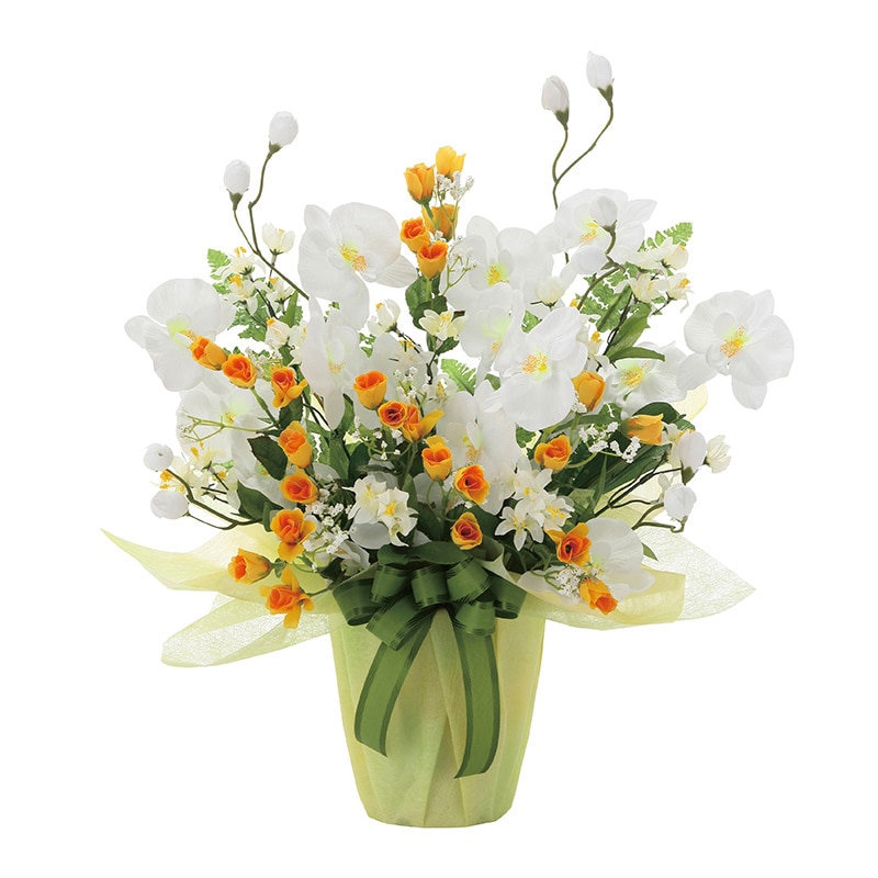 アートクリエーション 光の楽園 アートフラワー メローホワイト 757P80 1個（ご注文単位1個）【直送品】