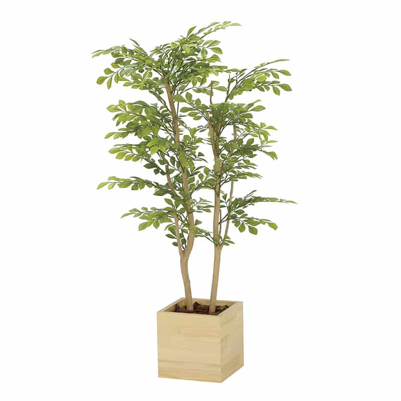 アートクリエーション 光の楽園 フェイクグリーン ウッドボックスライトトネリコ 1.0m 2306R280 1個（ご注文単位1個）【直送品】