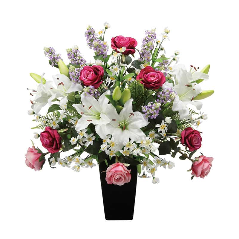 アートクリエーション 光の楽園 アートフラワー プレミアムカサブランカ 2368R250 1個（ご注文単位1個）【直送品】