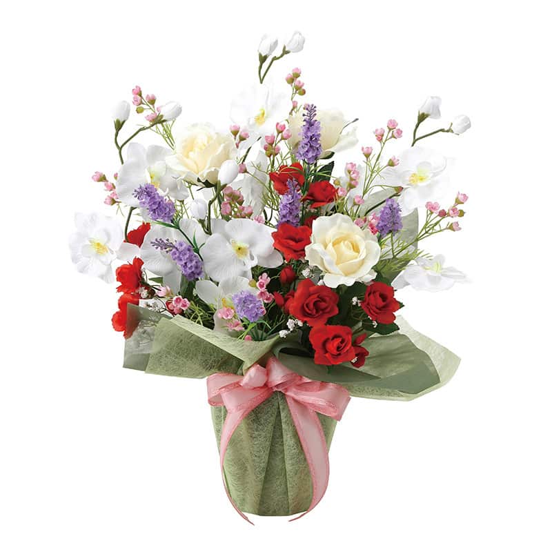 アートクリエーション 光の楽園 アートフラワー スプレンドローズ 2062R120 1個（ご注文単位1個）【直送品】