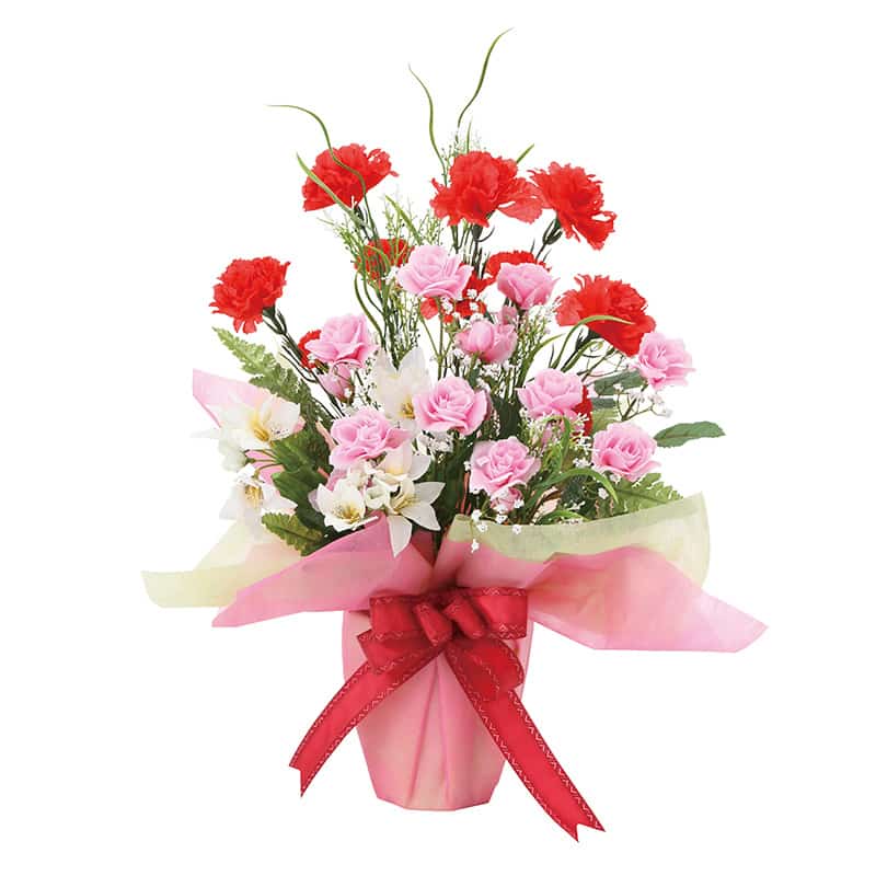 アートクリエーション 光の楽園 アートフラワー ミックスカーネーション 858R60 1個（ご注文単位1個）【直送品】