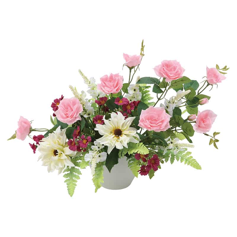 アートクリエーション 光の楽園 アートフラワー シルフィローズ 2483R70 1個（ご注文単位1個）【直送品】