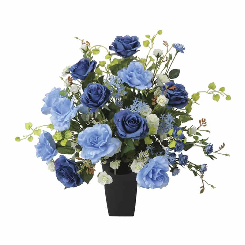 アートクリエーション 光の楽園 アートフラワー ブルースターローズ 2373R150 1個（ご注文単位1個）【直送品】